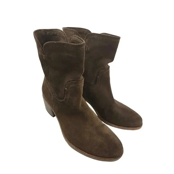 ALBERTO FERMANI Brown Suede MADE IN ITALY Women's Boots Size 40 - Picture 2 of 6